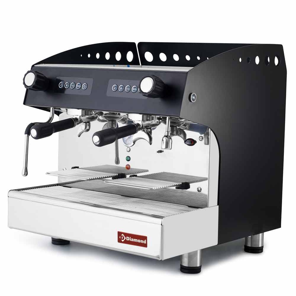 Sort Automatisk Espressomaskine Grupper - Diamond Kaffebord  - 5407011594026