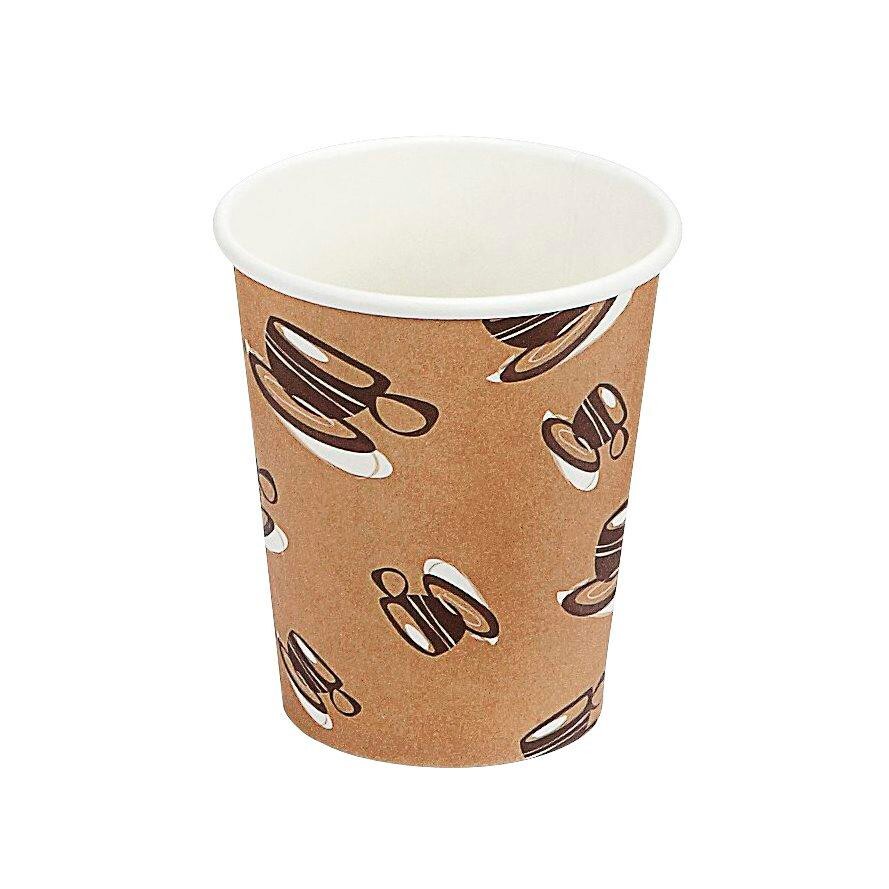Kaffebæger 25cl Hot Cup Single Wall Pap 1000stk - Kaffebord