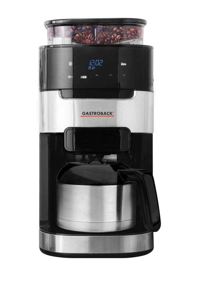 Gastroback Grind & Brew Pro Kaffemaskine Termo Stålkande - Gastroback Kaffebord  - 4016432427106