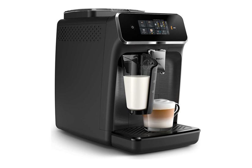 Sort Philips Series 2300 Ep2330 Automatisk Kaffemaskine Med Mælkeskummer Bar Mat - Philips Kaffebord