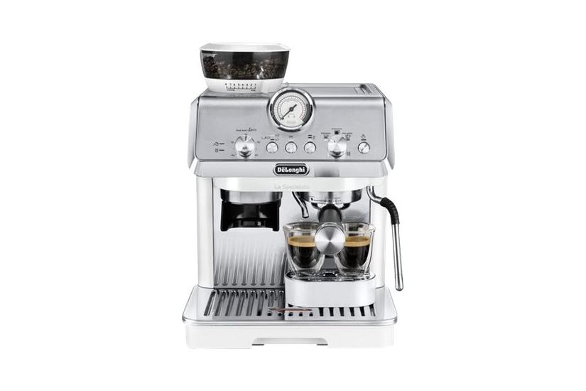 Hvid Longhi Specialista Arte Ec9155 Kaffemaskine Med Mælkeskummer Bar - Delonghi Kaffebord  - 8004399025202