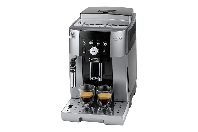 Sort Longhi Magnifica Smart Ecam250 Automatisk Kaffemaskine Med Mælkeskummer Bar Sølv - Delonghi Kaffebord  - 8004399334120