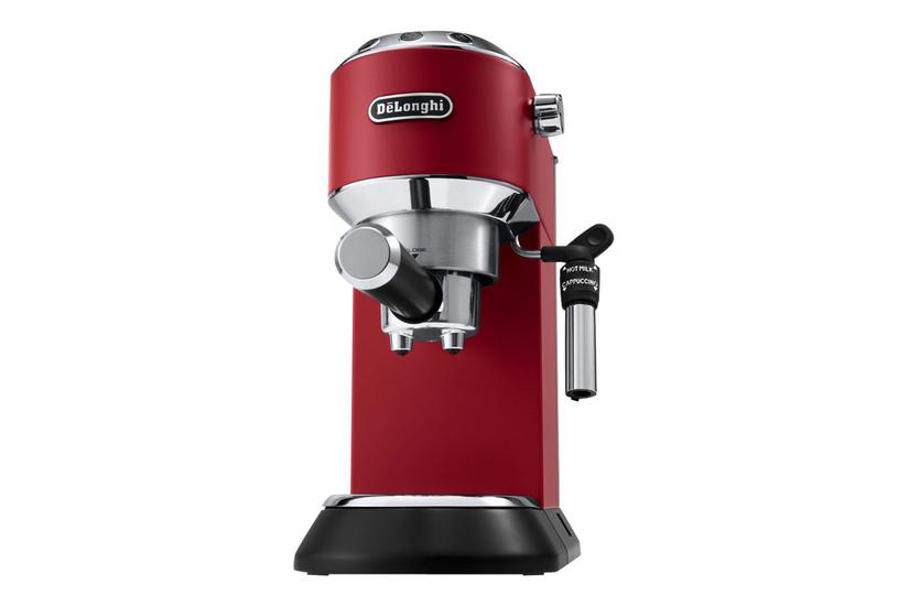Longhi Dedica 685 Kaffemaskine Med Mælkeskummer Bar Rød - Delonghi Kaffebord  - 8004399331204