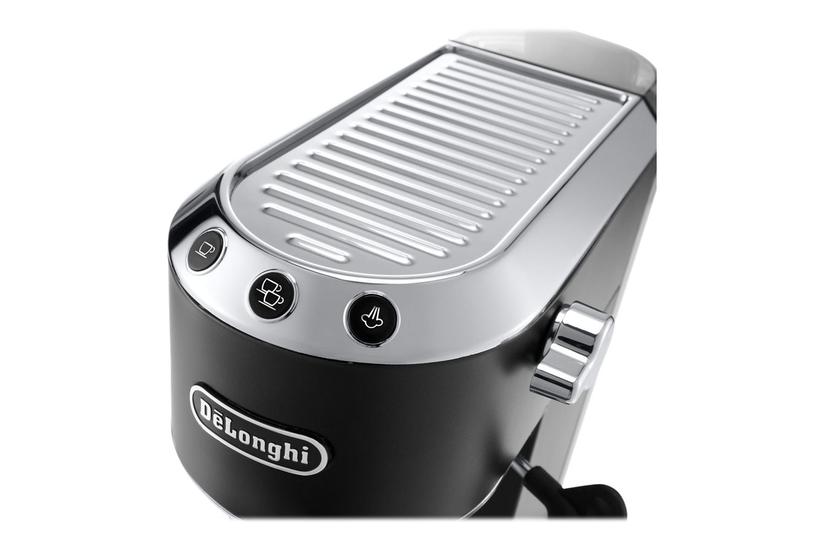 Sort Longhi Dedica 685 Kaffemaskine Med Mælkeskummer Bar - Delonghi Kaffebord  - 8004399331181