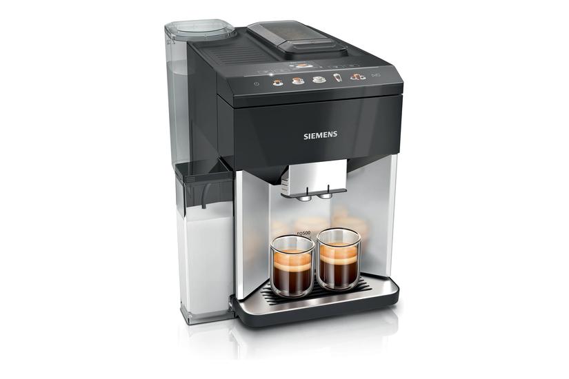 Sort Siemens 500 Integral Tq513d01 Automatisk Kaffemaskine Med Mælkeskummer Bar Daylight Silver Piano Black - Siemens Kaffebord  - 4242003927687