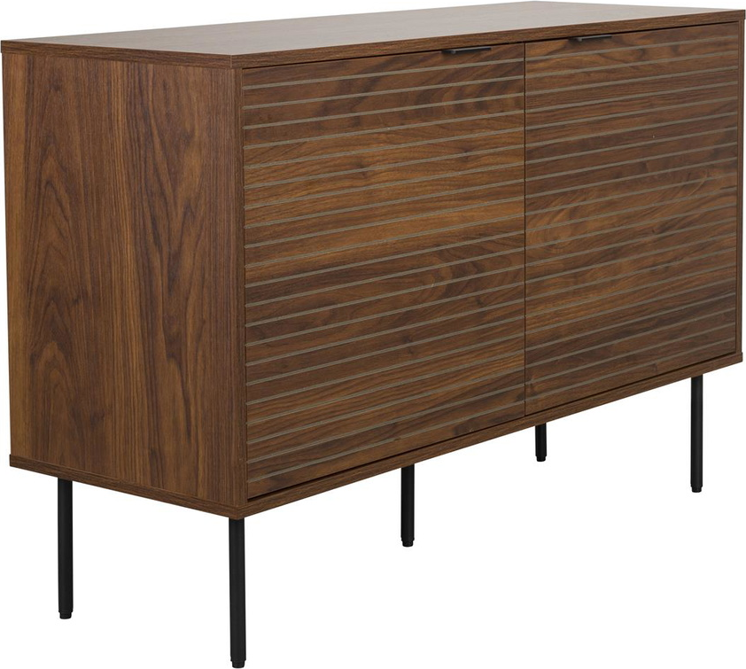Hvid Studio White Stripes Skænk Opbevaringsskænk Kaffe Med Striber Mdf Jern H74b110d40 - Studio White Kaffebord  - 8718548089327