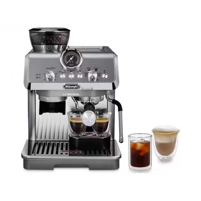Longhi Specialista Arte Ec9255 Kaffemaskine Sølv Metal Gratis Gaver - Droneland Kaffebord