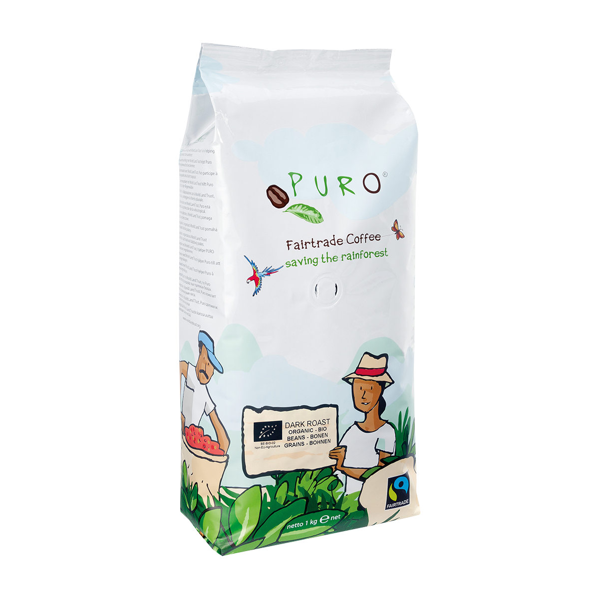 Puro Organic Dark Roast Kaffebønner - Puro Kaffebord