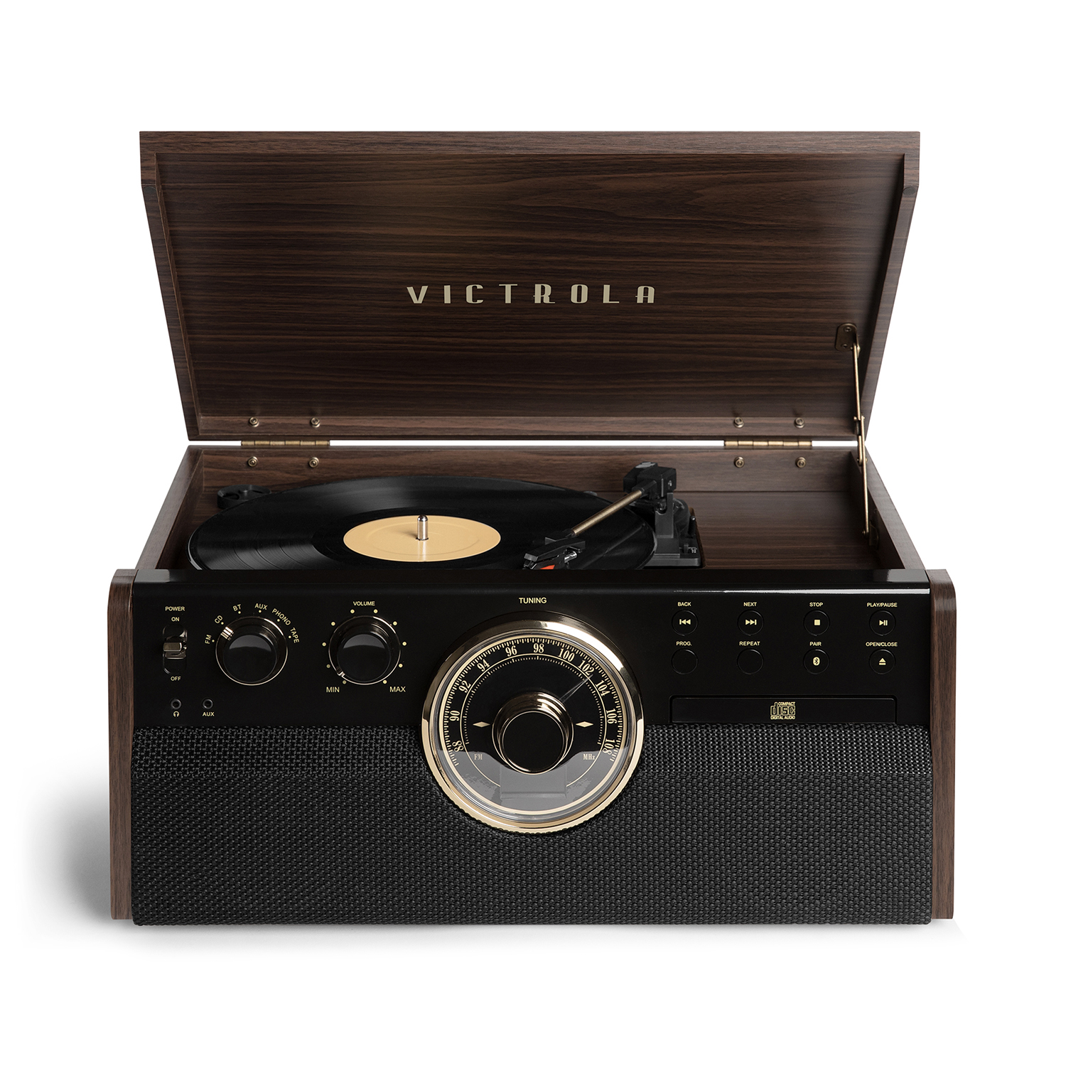 Espresso Victrola Empire Musik System - Victrola Kaffebord